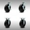 Service Caster 8 Inch SS Polyolefin Caster Set with Roller Bearings 2 Brakes 2 Rigid SCC SCC-SS30S820-POR-TLB-2-R-2 - alternate 3
